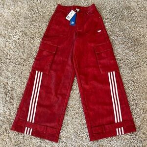 NWT Sz 26 Adidas Adilenium Season 3 Vintage Faux Leather Pants